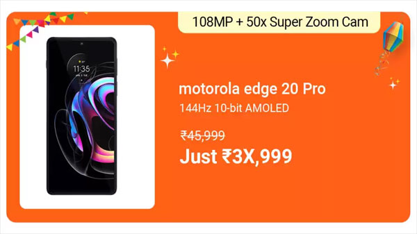 Motorola Edge 20 Pro (Midnight Sky, 128 GB)  (8 GB RAM)