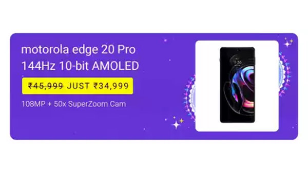 Motorola Edge 20 Pro (Midnight Sky, 128 GB)  (8 GB RAM)