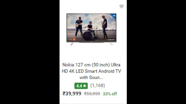 Nokia 127 cm (50 inch) Ultra HD 4K LED Smart Android TV