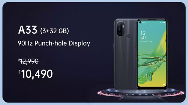 OPPO A33 (Moonlight Black, 32 GB)  (3 GB RAM)