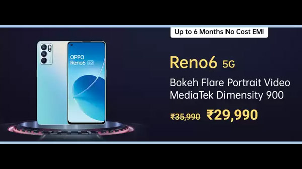 OPPO Reno6 5G (Aurora, 128 GB)  (8 GB RAM)