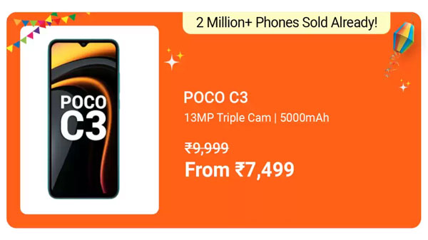 POCO C3 (Matte Black, 64 GB)  (4 GB RAM)
