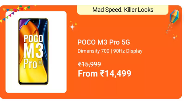 POCO M3 Pro 5G (Cool Blue, 64 GB)  (4 GB RAM)