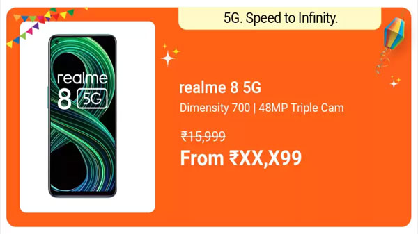 Realme 8 5G (Supersonic Black, 128 GB)