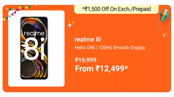 Realme 8i (Space Purple, 64 GB)  (4 GB RAM)