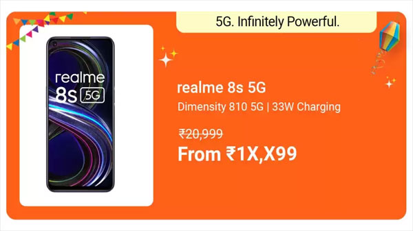 Realme 8s 5G (Universe Blue, 128 GB)