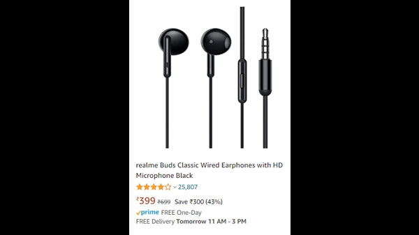 Realme Buds Classic Wired Earphones