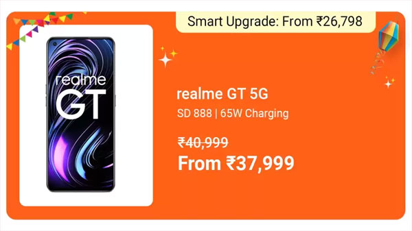 Realme GT 5G (Dashing Blue, 128 GB)  (8 GB RAM)