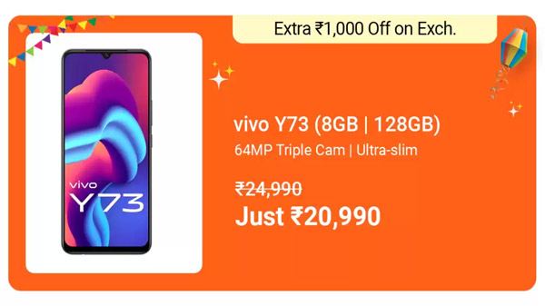 vivo Y73 (Roman Black, 128 GB)  (8 GB RAM)