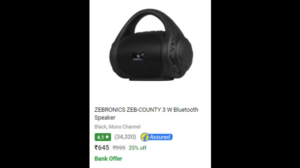 ZEBRONICS Zeb-County Bluetooth Speaker