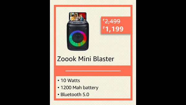 Zoook Mini Blaster Bluetooth Party Speaker