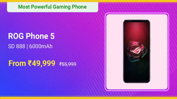 ASUS ROG Phone 5 (Black, 128 GB)  (8 GB RAM)