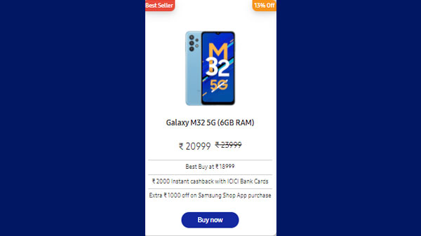 Samsung Galaxy M32 5G (6GB RAM)