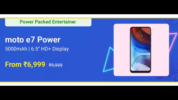 Motorola E7 Power (Tahiti Blue, 64 GB)  (4 GB RAM)