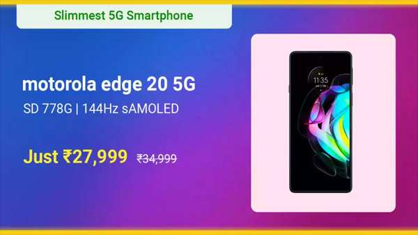 Motorola Edge 20 (Frosted Onyx, 128 GB)  (8 GB RAM)