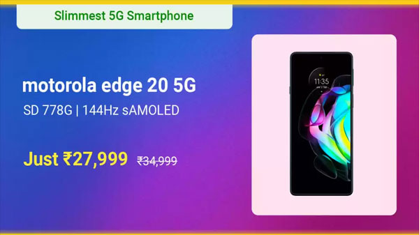 Motorola Edge 20 (Frosted Onyx, 128 GB)  (8 GB RAM)