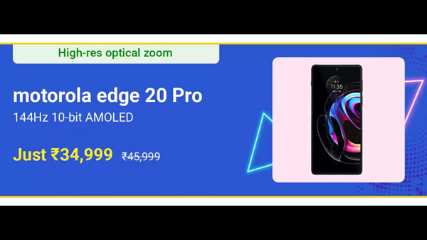 Motorola Edge 20 Pro (Midnight Sky, 128 GB)  (8 GB RAM)