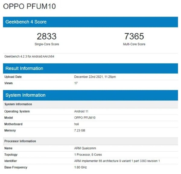 Mysterious OPPO PFUM10 Visits Geekbench, TENAA, 3C