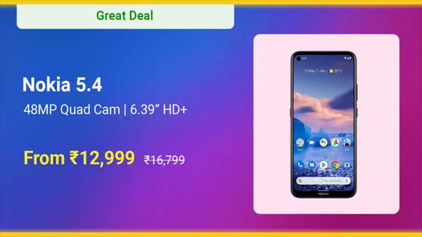 Nokia 5.4 (Dusk, 64 GB) (4 GB RAM)