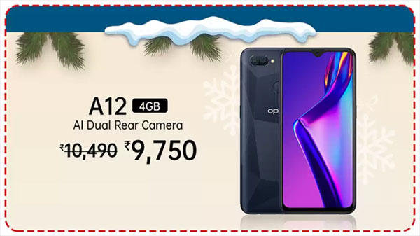 OPPO A12 (Blue, 64 GB)  (4 GB RAM)