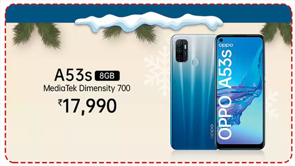 OPPO A53s 5G (Crystal Blue, 128 GB)  (6 GB RAM)