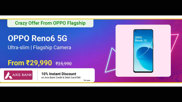OPPO Reno6 5G (Stellar Black, 128 GB)  (8 GB RAM)