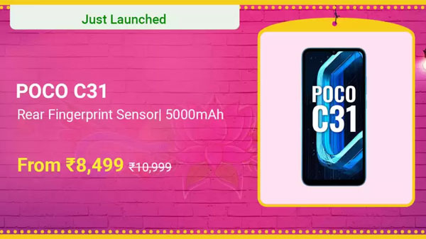 POCO C31 (Royal Blue, 32 GB)  (3 GB RAM)