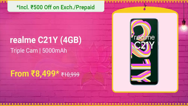 Realme C21Y (Cross Black, 32 GB)  (3 GB RAM)