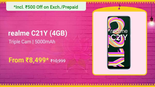 Realme C21Y (Cross Black, 32 GB)  (3 GB RAM)