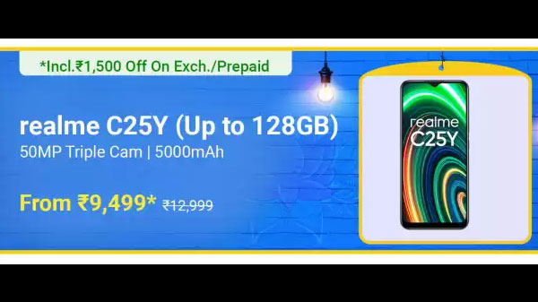 Realme C25Y (Metal Grey, 64 GB)  (4 GB RAM)