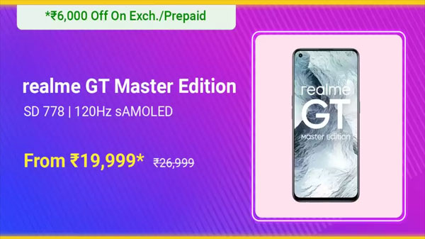 Realme GT Master Edition (Cosmos Black, 128 GB)  (6 GB RAM)