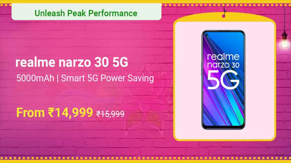 Realme Narzo 30 5G (Racing Silver, 128 GB)  (6 GB RAM)