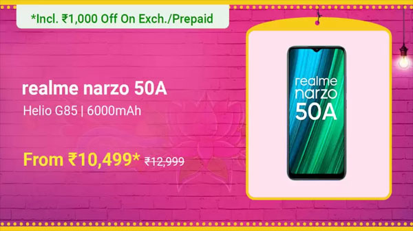 Realme Narzo 50A (Oxygen Green, 64 GB)  (4 GB RAM)