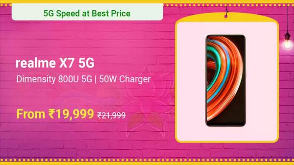 Realme X7 Max (Mercury Silver, 128 GB)  (8 GB RAM)