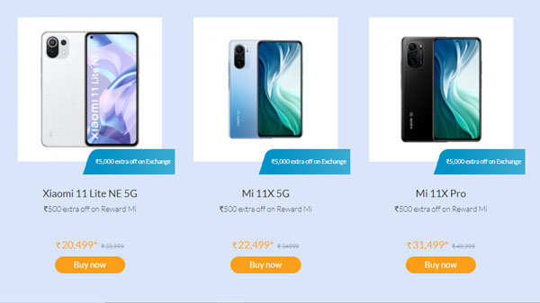 Up To 40% Off On Mi Smartphones