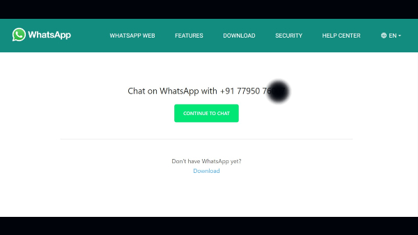 How To Send WhatsApp Message Without Saving Number