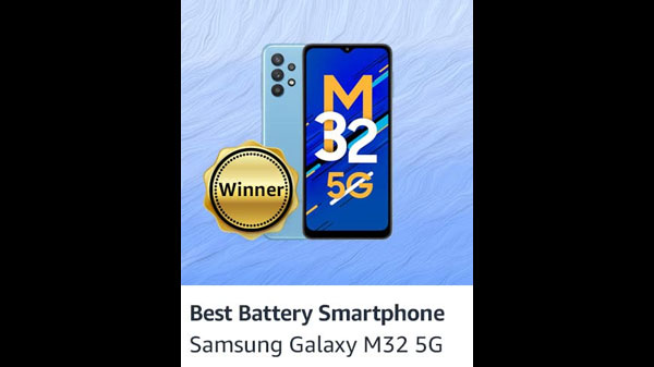 Best Battery Smartphone: Samsung Galaxy M32 5G