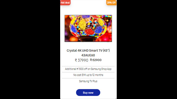 Crystal 4K UHD Smart TV (43