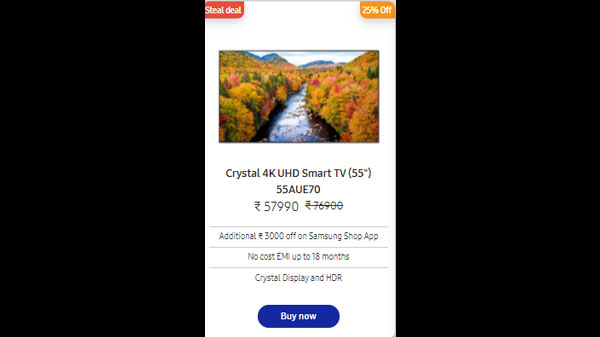 Crystal 4K UHD Smart TV (55