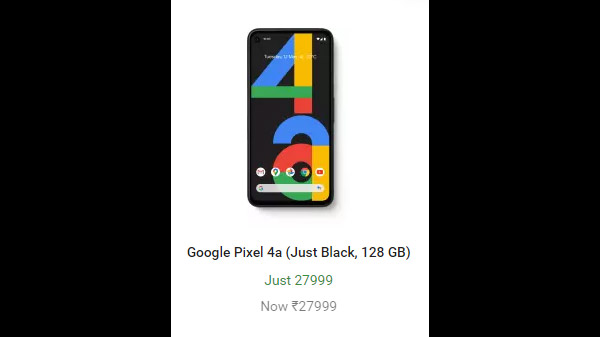 Google Pixel 4a (Just Black, 128 GB)  (6 GB RAM)
