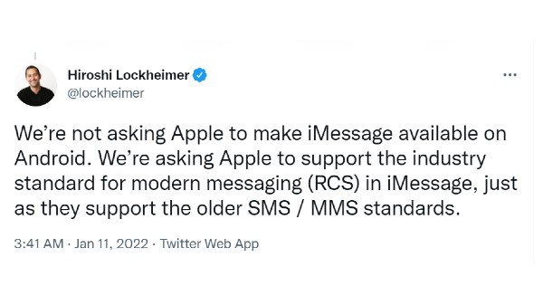 Google Exec Comments On iMessage Bullying