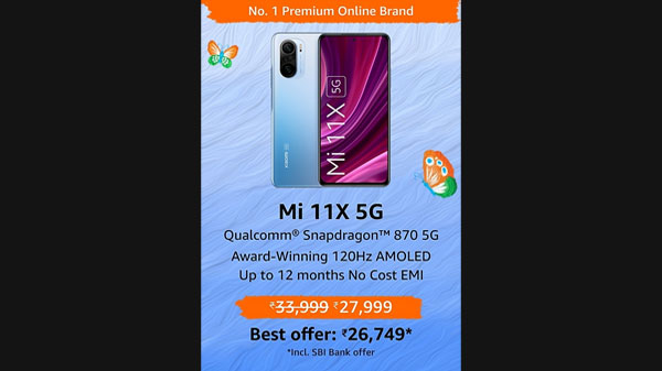 Mi 11X 5G Cosmic Black 6GB RAM 128GB ROM