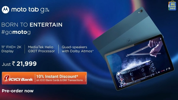 Moto G70 Tab With Dolby Atmos Support Goes Official