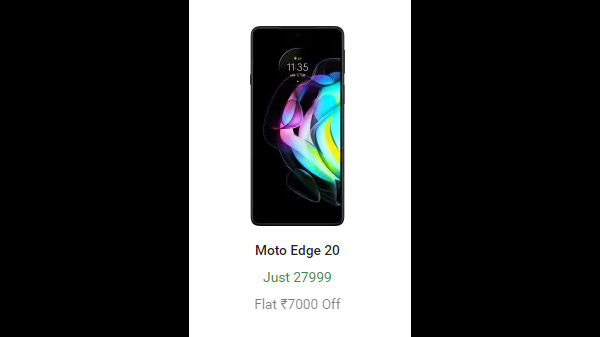 MOTOROLA Edge 20 (Frosted Onyx, 128 GB)  (8 GB RAM)