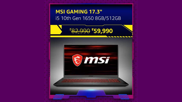 MSI GF75 Thin, Intel i5-10300H, 17.3