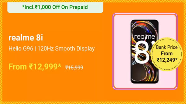 Realme 8i (Space Purple, 64 GB)  (4 GB RAM)