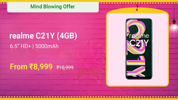 Realme C21Y (Cross Black, 32 GB)  (3 GB RAM)