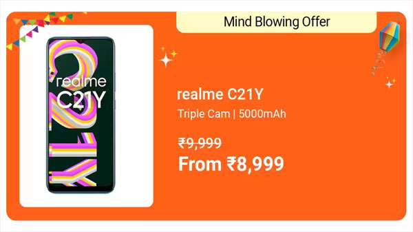 Realme C21Y (Cross Black, 32 GB)  (3 GB RAM)