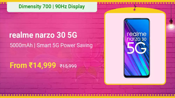 Realme Narzo 30 5G (Racing Silver, 128 GB)  (6 GB RAM)