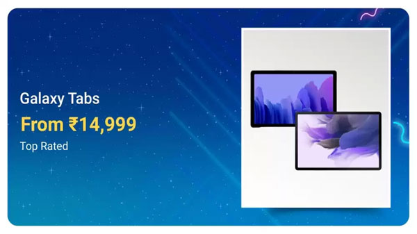 Samsung Galaxy Tabs Rs. 14,999